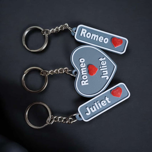 Customized Couple Keychain Combo